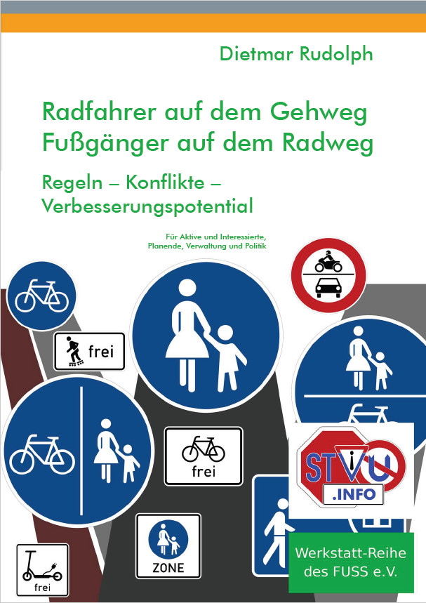 Cover Broschüre Radfahrer auf dem Gehweg, Fußgänger auf dem Radweg