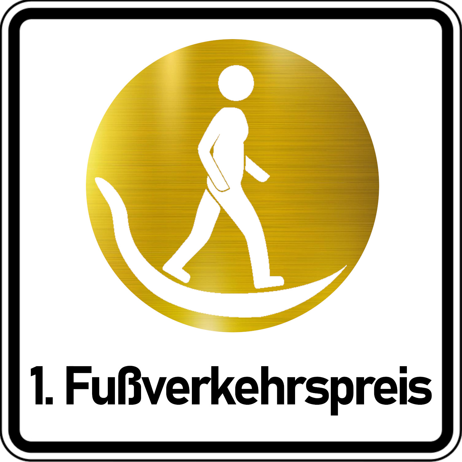 Logo 1. Fußverkehrspreis Deutschland